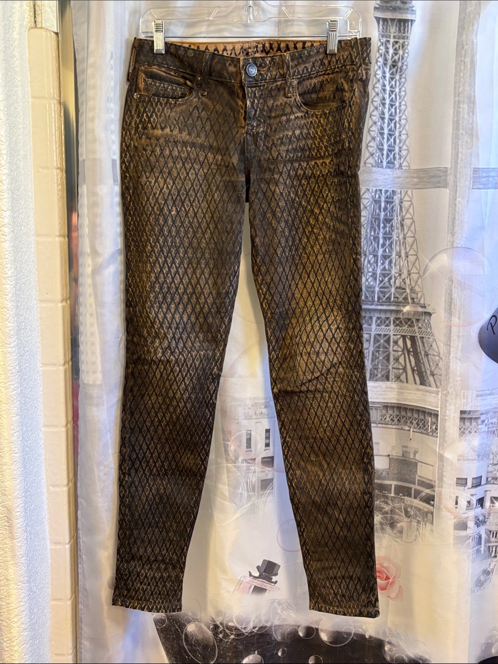 TRUE RELIGION Halle Mohave Lonestar Snake Print Skinny Jeans View 2